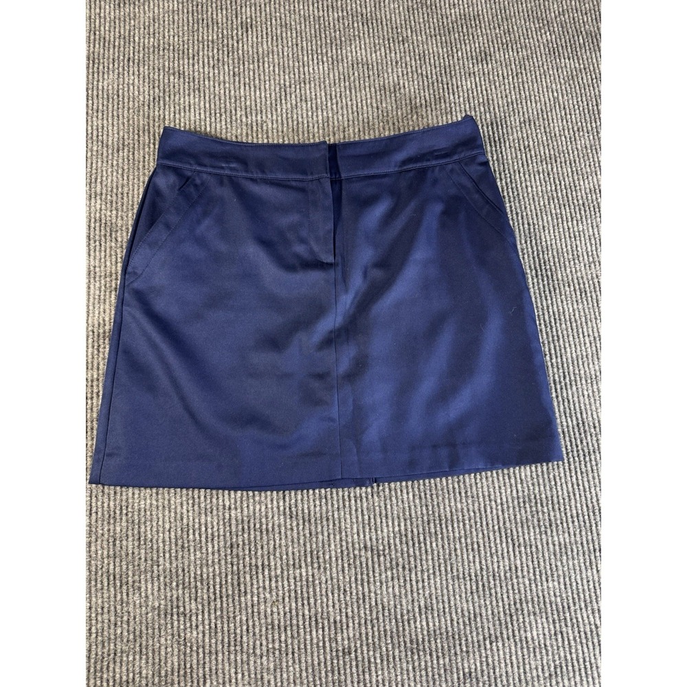 IZOD Golf Athletic Skort Navy Blue Size 8 Women's Zip Short Solid Pockets Sports